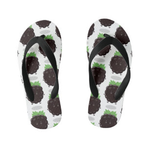 Niedlicher BlackBerry lila Cartoon Kinderbadesandalen