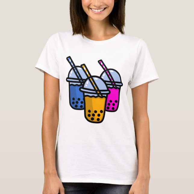 niedlicher Blasentee T-Shirt (Vorderseite)