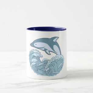 Niedlicher Blaudelphin Tasse