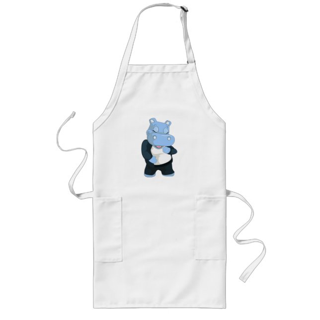 NIEDLICHER BLAUE HIPPO LANGE SCHÜRZE (Vorne)