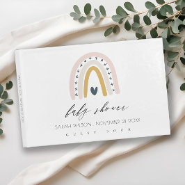 NIEDLICHER BLAUER BLAUER RAINBOW HERZKIDEN BABY DU GÄSTEBUCH