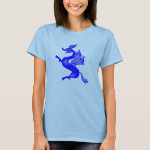 Niedlicher blauer Drache T-Shirt