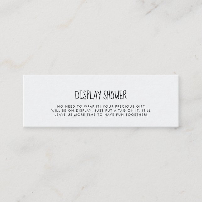 Niedlicher blauer Elefant Display Duschkarteneinsa Mini Visitenkarte (Vorderseite)