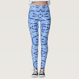 Niedlicher blauer Farbtrendy "Ratti_Creative_Arts" Leggings