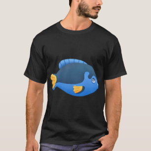Niedlicher blauer Fisch T-Shirt