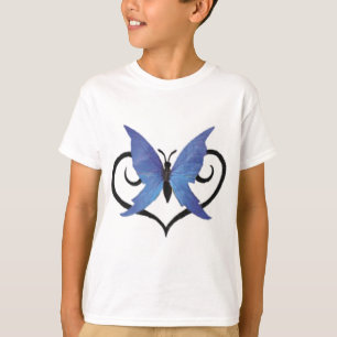 niedlicher blauer Liebeschmetterling T-Shirt