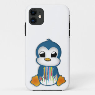Niedlicher blauer orange Penguin iPhone 11 Hülle