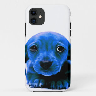 Niedlicher blauer Welpenhund personalisieren IT Case-Mate iPhone Hülle