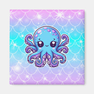 Niedlicher Blauoktopus Magnet