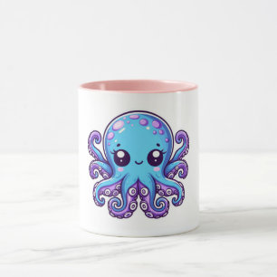 Niedlicher Blauoktopus Tasse
