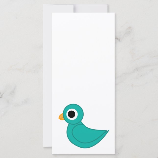 Niedlicher Blauvogel (Vorderseite)