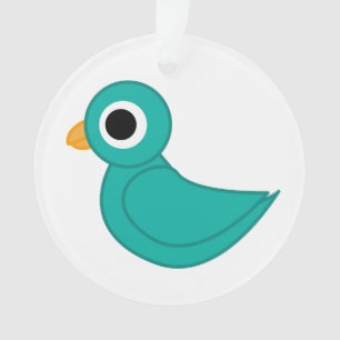 Niedlicher Blauvogel Ornament