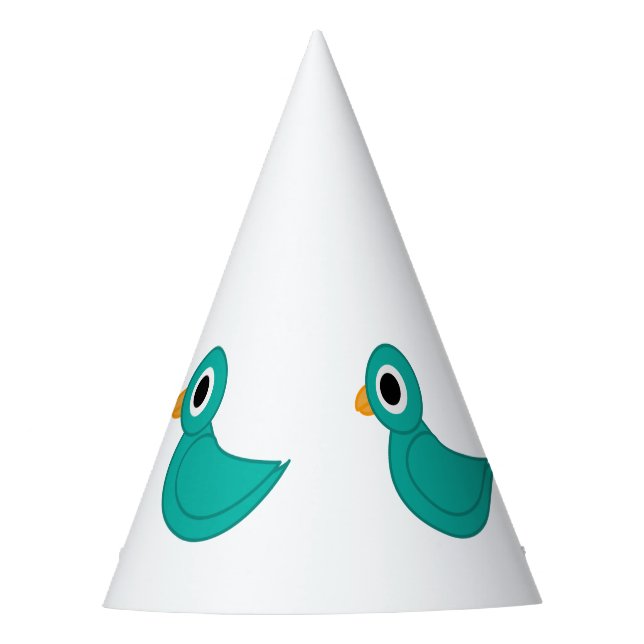 Niedlicher Blauvogel Partyhütchen (Vorderseite)