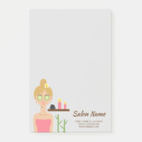 Niedlicher Blonde Wellness-Center Illustration Wel