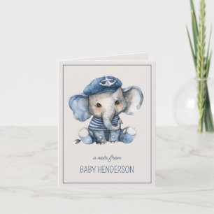 Niedlicher Blue Baby Elephant Personalisiert