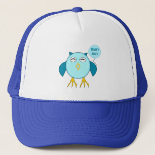 Niedlicher Blue Bbay Boy Owl Hat Truckerkappe