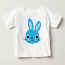 Niedlicher Blue Rabbit Baby Boy T - Shirt