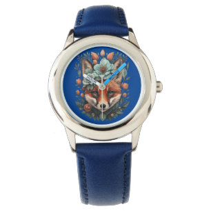 Niedlicher Blumenfuchs Armbanduhr