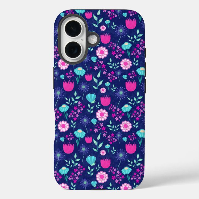 Niedlicher Blumenhintergrund Case-Mate iPhone Hülle (Rückseite)