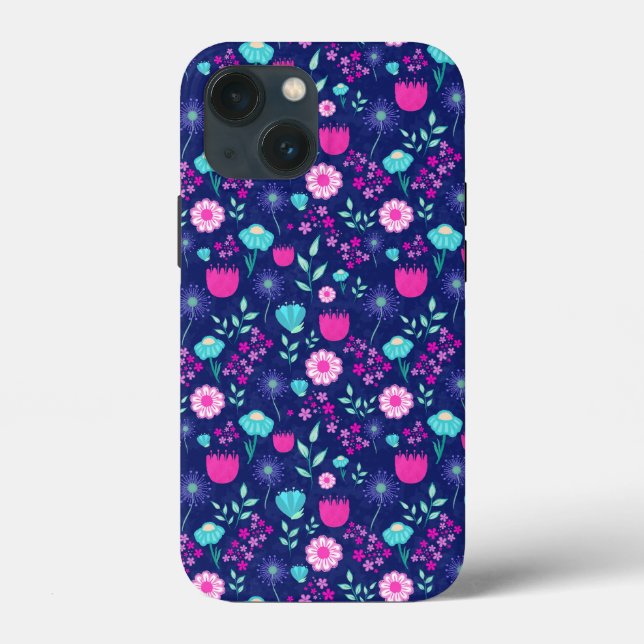 Niedlicher Blumenhintergrund Case-Mate iPhone Hülle (Rückseite)