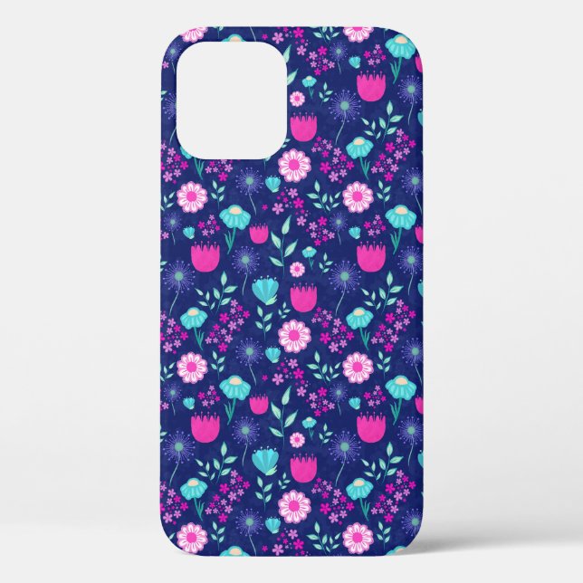 Niedlicher Blumenhintergrund Case-Mate iPhone Hülle (Rückseite)