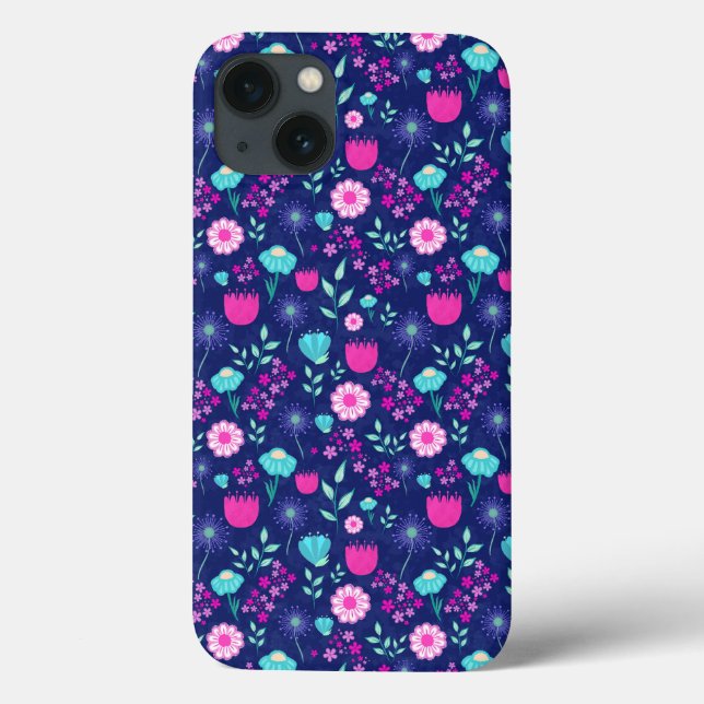 Niedlicher Blumenhintergrund Case-Mate iPhone Hülle (Rückseite)