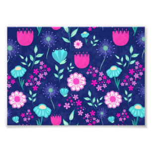 Niedlicher Blumenhintergrund Fotodruck