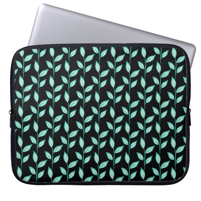 Niedlicher Blumenhintergrund Laptopschutzhülle (Vorderseite)