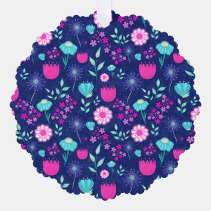 Niedlicher Blumenhintergrund Ornament Karte