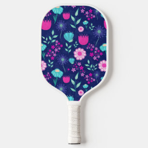 Niedlicher Blumenhintergrund Pickleball Schläger
