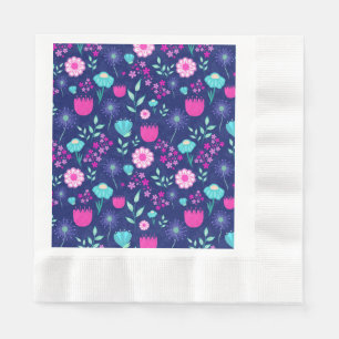 Niedlicher Blumenhintergrund Serviette