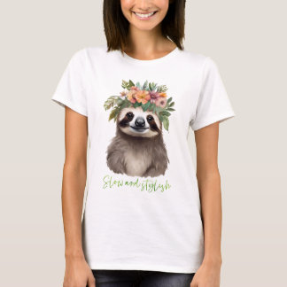 Niedlicher Blumenschläger T-Shirt