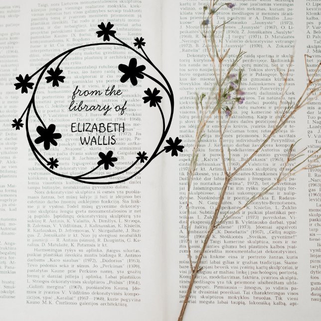 Niedlicher Blumenstrauß Lässiger Script-Individuel Gummistempel (Von Creator hochgeladen)