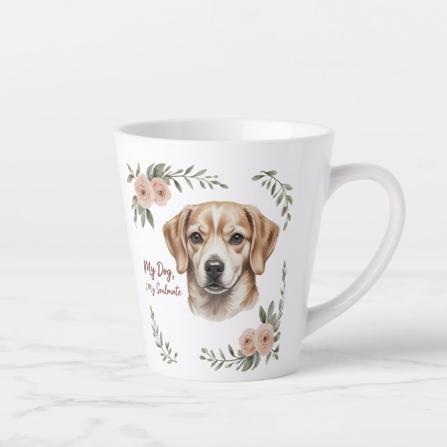Niedlicher Blumenstrauß-Lover-Cup Milchtasse (Rechts)