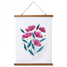 Niedlicher Blumenstrauß - Magenta und aquamarin