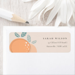 Niedlicher Blush Peach Orange Frucht Fettadresse