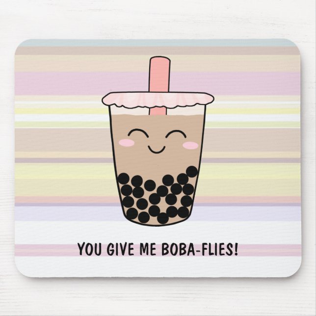 Niedlicher Boba Milk Tee Pub Mousepad (Vorne)