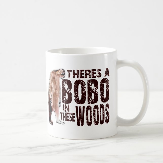 Niedlicher BOBO SQUATCH IN DIESEM HOLZ - Finden Tasse (Rechts)