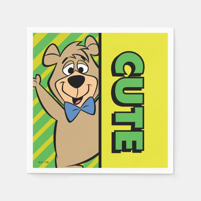 Niedlicher Boo-Boo-Bär Serviette (Vorderseite)