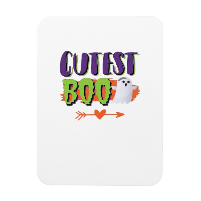 Niedlicher Boo Halloween Funny Lässig Magnet (Vertikal)