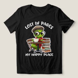 Niedlicher Bookworm Tea Time T - Shirt