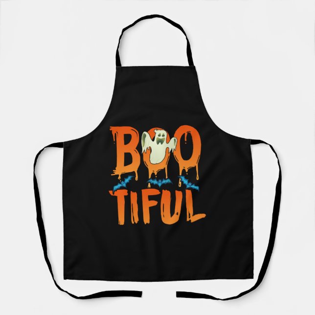 Niedlicher Bootiful Ghost Bootiful Funny Beautiful Schürze (Vorderseite)