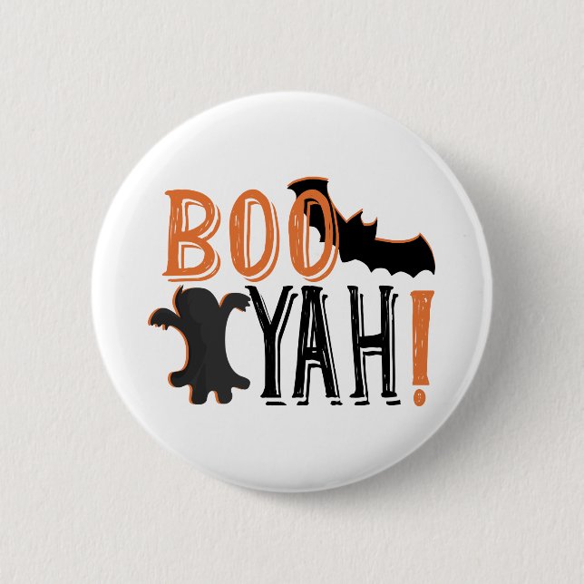 niedlicher Booyah-halloween Button (Vorderseite)