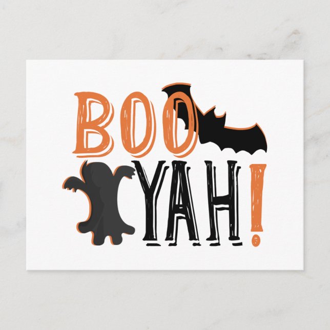 niedlicher Booyah-halloween Postkarte (Vorderseite)