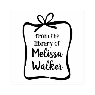 Niedlicher BOW-Rahmen-CUSTOM Hinzufügen eines eige Gummistempel