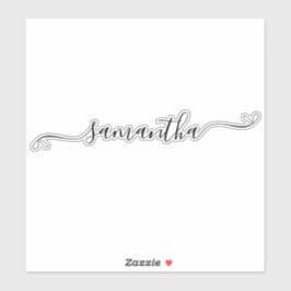 Niedlicher Bow-Signaturname Notebook Aufkleber