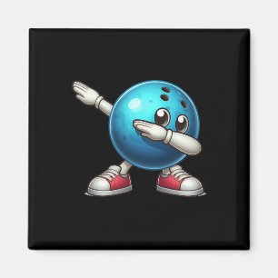 Niedlicher Bowling Dab Bowler Bowling Ll Player Ki Magnet