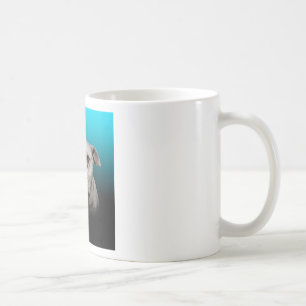 Niedlicher Boxer Hund mit blauem schwarzem Hinterg Kaffeetasse