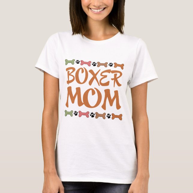 Niedlicher Boxer-Mama-Geschenk-T - Shirt (Vorderseite)