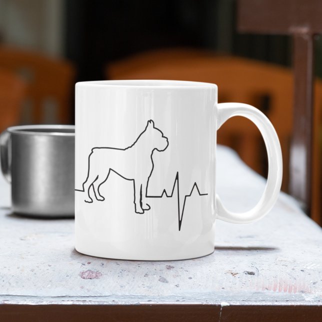 Niedlicher Boxerhund Kaffeetasse (Von Creator hochgeladen)